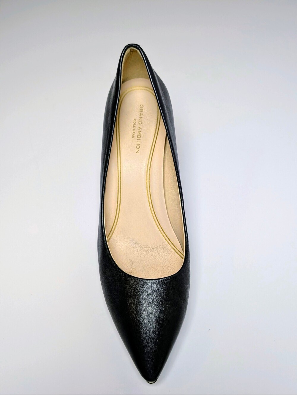 Cole Haan Grand Ambition Pump Black 9B Gold Trip - Picture 5 of 8